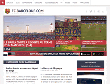 Tablet Screenshot of fc-barcelone.com